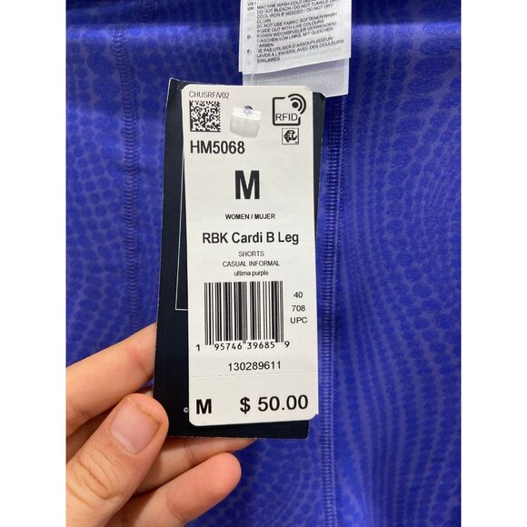 NEW Limited Edition Reebok x Cardi B Cycling shorts - Picture 2 of 3